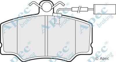 APEC BRAKING pad691 -  Комплект тормозных колодок, дисковый тормоз
